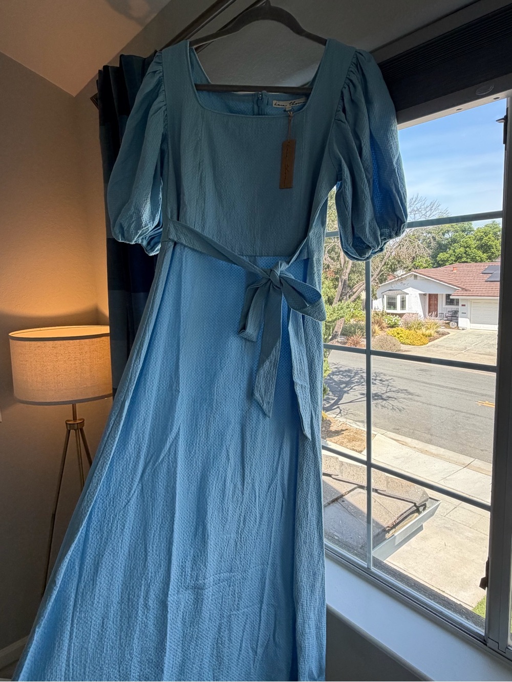 NWT Kara thoms The Maria dress in Sky - Picture 2 of 2